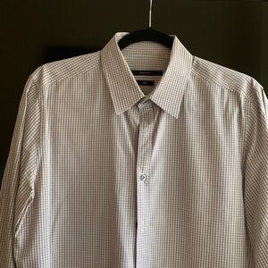 MENS GUCCI SIZE 16.5 SLIM FIT ALL COTTON DRESS SHIRT